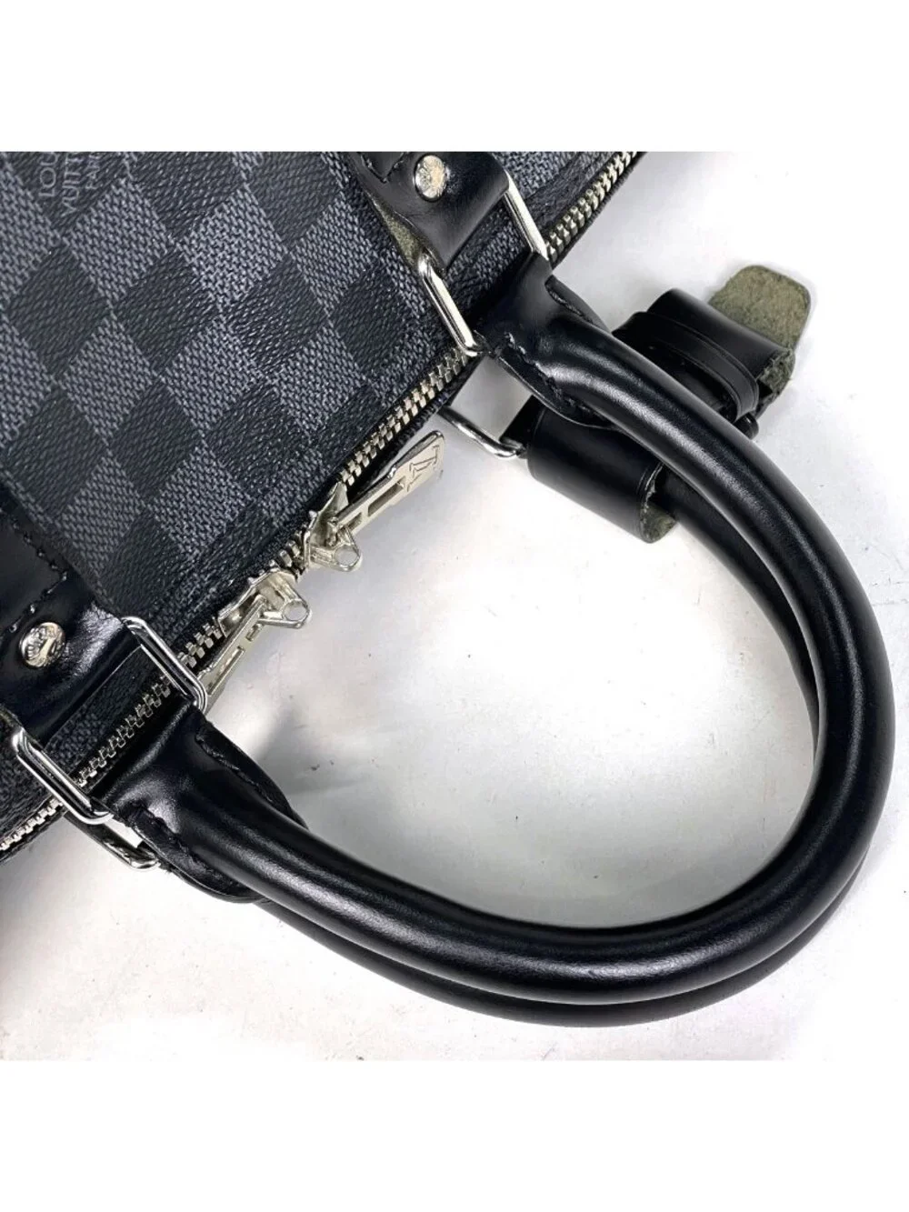 Louis Vuitton Keepall Bandouliere 45 Boston Bag Damier Graphite Noir